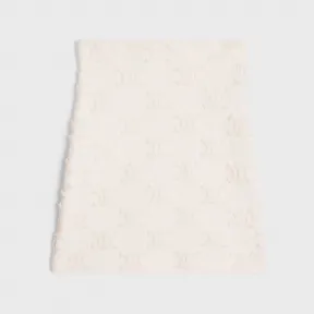 思琳/Celine TRIOMPHE棉质毛圈迷你裙 2AF69892T.01OW