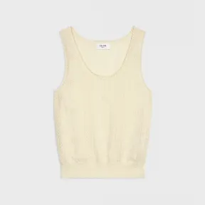 思琳/Celine 女士 网眼棉质短款背心 2AH81040V.01OW.L