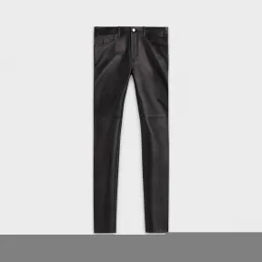 思琳/Celine 男士 五袋小羊皮紧身裤 2G022276D.38NO