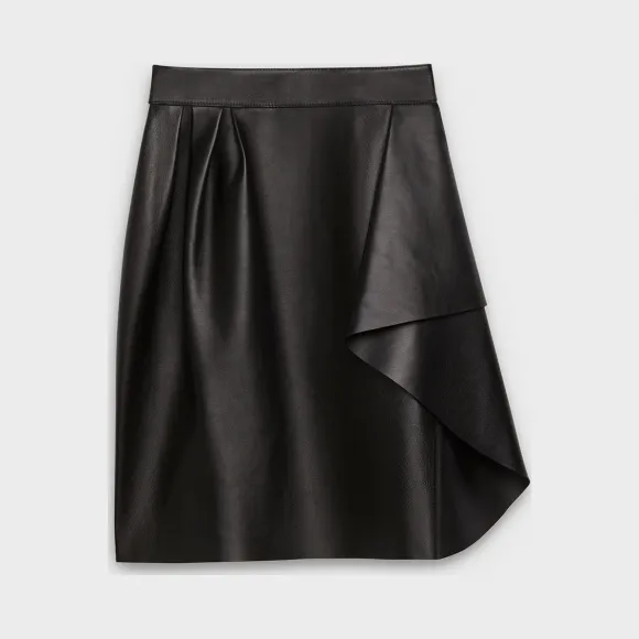 思琳/Celine 女士 直筒版型小羊皮半裙 2H058921D.38NO