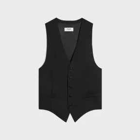 思琳/Celine 羊毛华达呢背心 2I091650D.38NO
