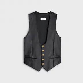 思琳/Celine 女士 柔软羊皮革马甲 2O112050O.38NO.34