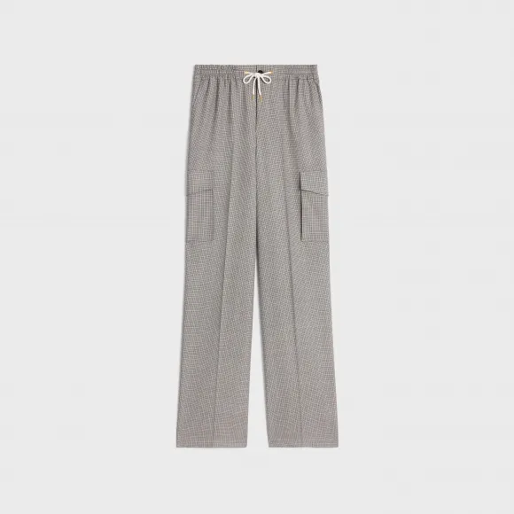 思琳/Celine 羊毛织物工装裤 2P840462T.01FJ