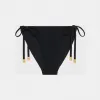 思琳/Celine 女士 哑光平织布TRIOMPHE内裤 - 黝黑色 2Z082152C.38NO
