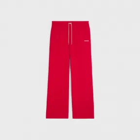 思琳/Celine 男士 平织布双面喇叭形CELINE慢跑裤 - 红色 2Z135121O.27RO