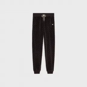 思琳/Celine 天鹅绒平纹针织慢跑裤 2Z138811P.38NM.L