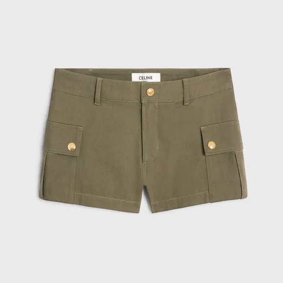 思琳/Celine 女士 平纹棉质迷你工装裤 2Z426177R.02KK.34