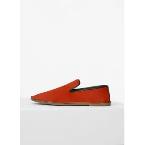 思琳/Celine  罂粟红毛面小牛皮男士柔软便鞋 317823YSMC.25CO
