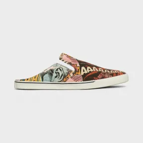 思琳/Celine 男士 CELINE Elliot “AAAAAHHH”印花帆布无带扣便鞋 331622055C.14ML