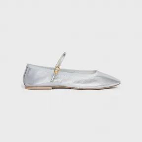 思琳/Celine 女士 LES BALLERINES CELINE MARY JANE BALLERINA 金属色山羊皮 - 银色 345703555C.36AG