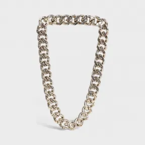 思琳/Celine 女士 Celine复古银色饰面黄铜动物项链 46N166BRA.36VS