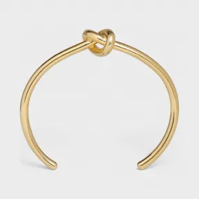 思琳/Celine 女士 Knot金色饰面黄铜超细手镯 46P466BRA.35OR