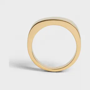 思琳/Celine 女士 Simple Forms 小号金色饰面黄铜戒指 46P536BRA.35OR