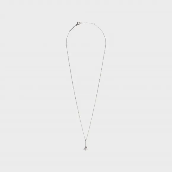 思琳/Celine 女士 Etoile CELINE 白金白钻项链 46Q516GWD.37WW