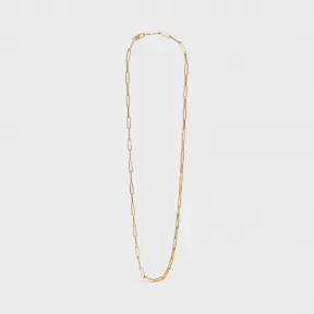 思琳/Celine 女士 Chaîne Plate 镀金银质项链 46Q926SIV.35OR