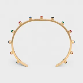 思琳/Celine 女士 金色饰面黄铜和珐琅炫彩手镯 46R046BRE.35OU