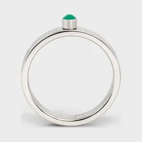 思琳/Celine 女士 铑银色饰面黄铜和珐琅炫彩戒指 46R066BRE.30GN