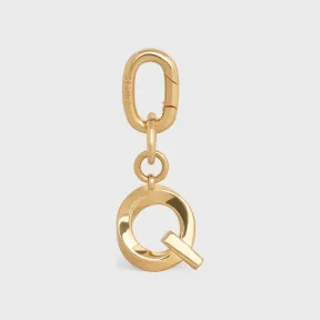 思琳/Celine 女士 黄铜Q吊饰 - 金色饰面 49H046BRA.35OR