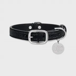 思琳/Celine 小号钻饰牛皮绒面革细狗项圈 4M1193AKO.38SI