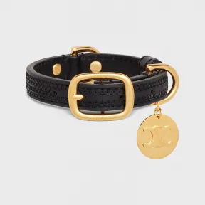 思琳/Celine 女士 超小号亮片和牛皮革细狗项圈 4M1553AJ7.38NO