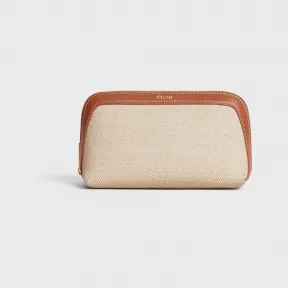 思琳/Celine 小号织物和牛皮革化妆包 4M1622AL5.02NT