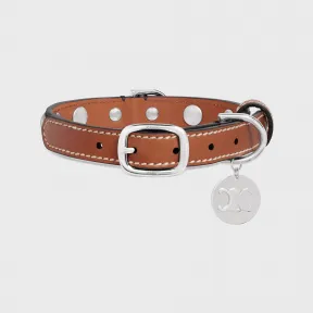 思琳/Celine 小号标志印花牛皮革饰钉狗项圈 4M1952EAV.04LU