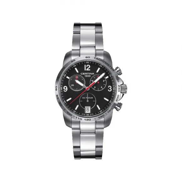 雪铁纳/Certina DS Podium 冠军系列计时码表 40.00 MM 316L 精钢 石英机芯 男表 C001.417.11.057.00