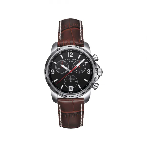 雪铁纳/Certina DS Podium 冠军系列计时码表 40.00 MM 316L 精钢 石英机芯 男表 C001.417.16.057.00