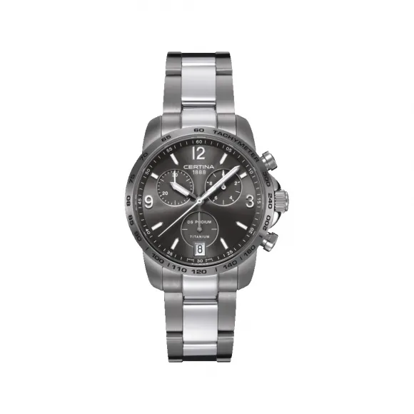 雪铁纳/Certina DS Podium 冠军系列计时码表 40.00 MM 钛金属 石英机芯 男表 C001.417.44.087.00