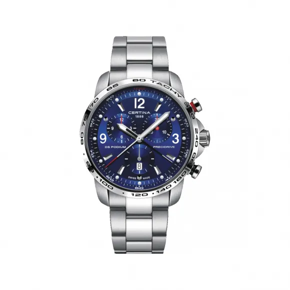 雪铁纳/Certina 冠军系列 44MM 316L精钢 石英机芯  C001.647.11.047.00