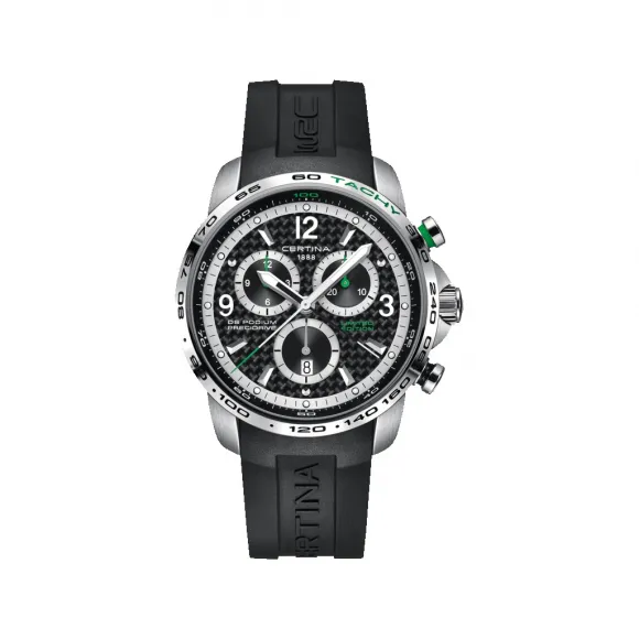 雪铁纳/Certina DS Podium 冠军系列1/100 秒显示计时码表 44.00 MM 316L 精钢 石英机芯 男表 C001.647.17.207.10