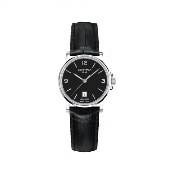 雪铁纳/Certina DS Caimano Lady 卡门系列女士腕表 27.00 MM 316L 精钢 石英机芯 女表 C017.210.16.057.00