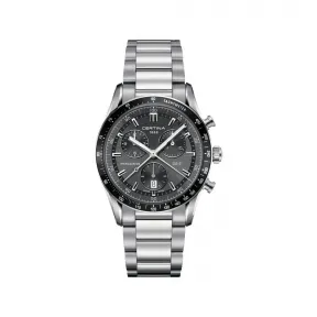 雪铁纳/Certina DS-2 极速系列1/100 秒显示计时码表 41.00 MM 316L 精钢 石英机芯 男表 C024.447.11.081.00