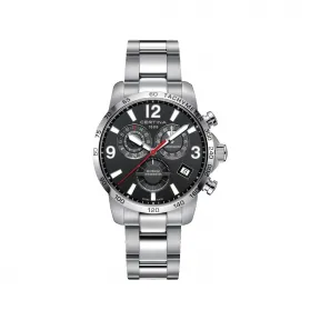 雪铁纳/Certina 冠军系列两地时 42MM 316L精钢 石英机芯  C034.654.11.057.00