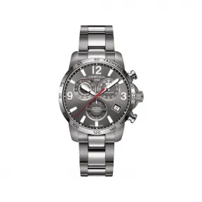 雪铁纳/Certina 冠军系列两地时 42MM 钛金属 石英机芯  C034.654.44.087.00