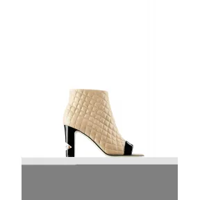 香奈儿/Chanel 米色及黑 短靴 G31604_Y50221_C8793