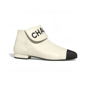 香奈儿/Chanel 象牙白与黑. 短靴 G35167_Y50387_C2666