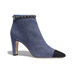 香奈儿/Chanel 蓝与黑. 短靴 G35391_Y53557_C0378