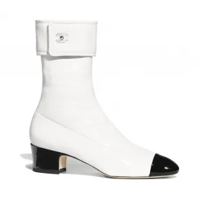 香奈儿/Chanel 象牙白与黑. 短靴 G35468_Y53595_C2666