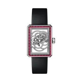 香奈儿/Chanel PREMIÈRE镂空山茶花红宝石腕表 - H5580