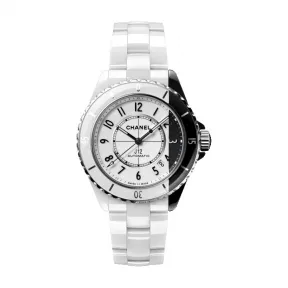香奈儿/Chanel 白色和黑色精密陶瓷搭配精钢表壳  自动机械机芯 J12 PARADOXE腕表 - H6515