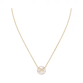 尚美/Chaumet Jeux de Liens Harmony 缘系•一生系列 圆•缘主题 小号珍珠母贝吊坠  玫瑰金 - 084220