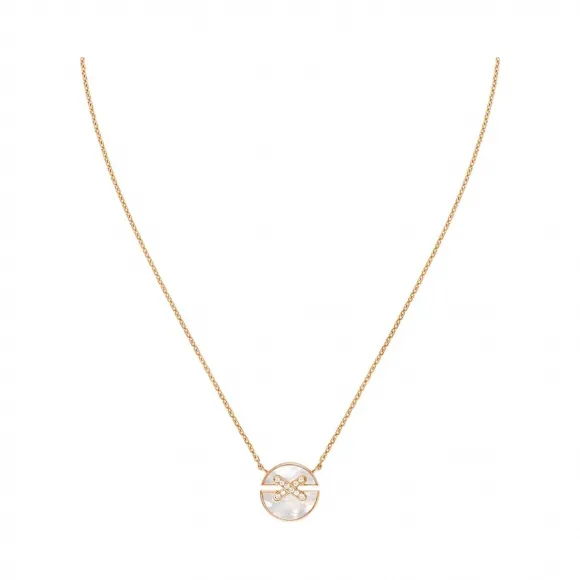 尚美/Chaumet Jeux de Liens Harmony 缘系•一生系列 圆•缘主题 小号珍珠母贝吊坠  玫瑰金 - 084220