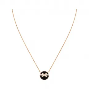 尚美/Chaumet Jeux de Liens Harmony 缘系•一生系列 圆•缘主题 小号缟玛瑙吊坠  玫瑰金 - 084426