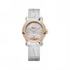 萧邦/Chopard Happy Diamonds系列 自动机械机芯 精钢，18K玫瑰金表圈经抛光处理 女表 278573-6018