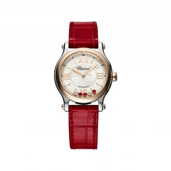 萧邦/Chopard 精钢/玫瑰金 30mm 自动机械 女表 278573-6026