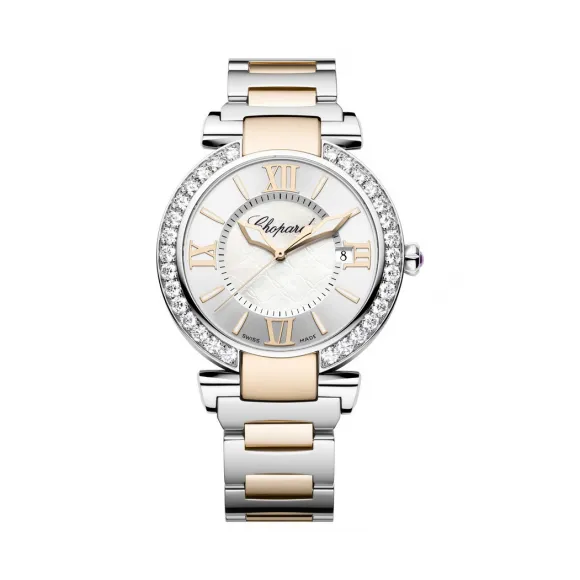 萧邦/Chopard Imperiale系列 自动机械机芯 精钢镶钻，18k玫瑰金 女表 388531-6004