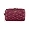 萧邦/Chopard HAPPY HEARTS迷你链包 波尔多红绗缝小牛皮 | 95000-1099