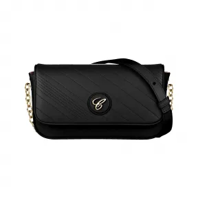 萧邦/Chopard HAPPY SPORT斜挎包 黑色绗缝小牛皮 | 95000-1118