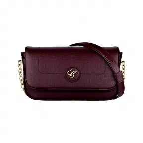 萧邦/Chopard HAPPY SPORT斜挎包 波尔多红粒面小牛皮 | 95000-1122